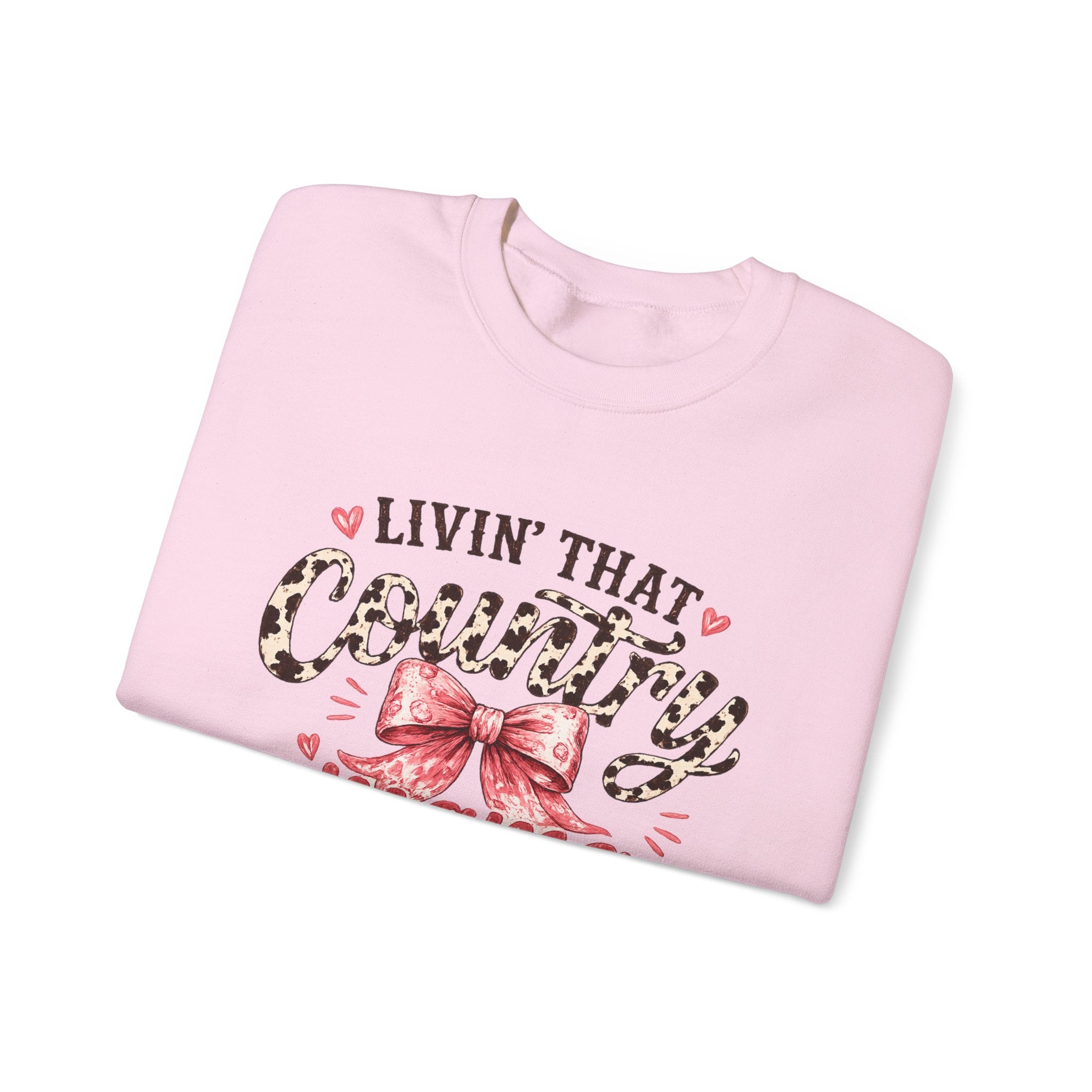 Livin' That Country Mama Life sweatshirt | Leopard Bow Mom Shirt