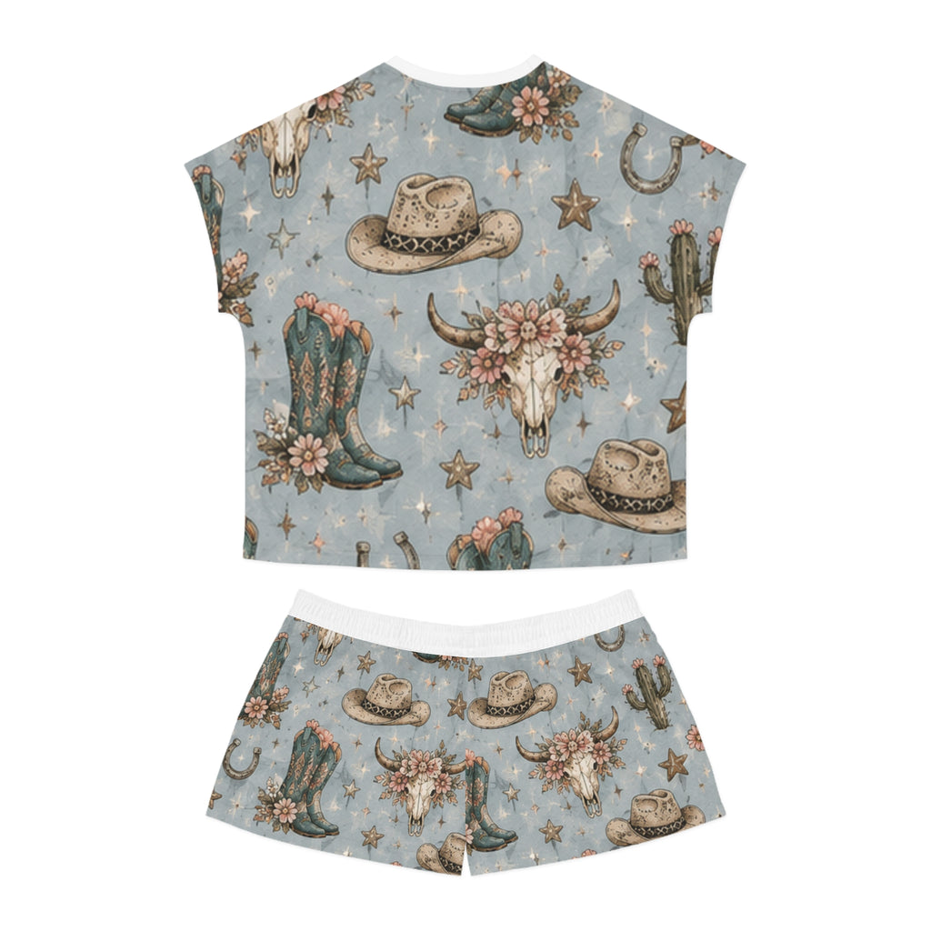 Cowgirl Western Floral Pajama Set