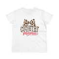 Leopard Bow Country Mama Tee | cowgirl mom graphic shirt