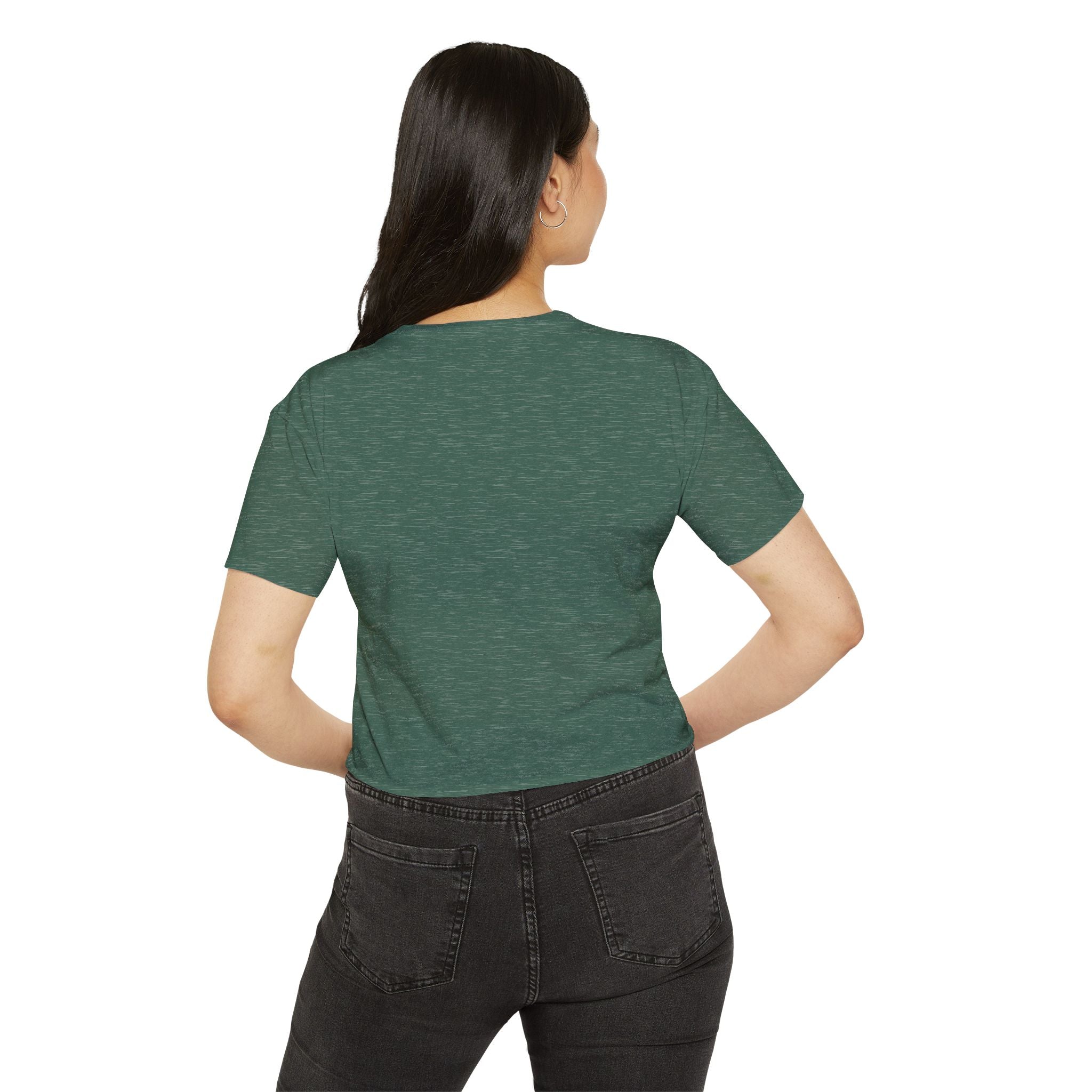 Women's Festival Crop Top — "Kind Heart, Fierce Mind" Cactus Graphic Crop Tee