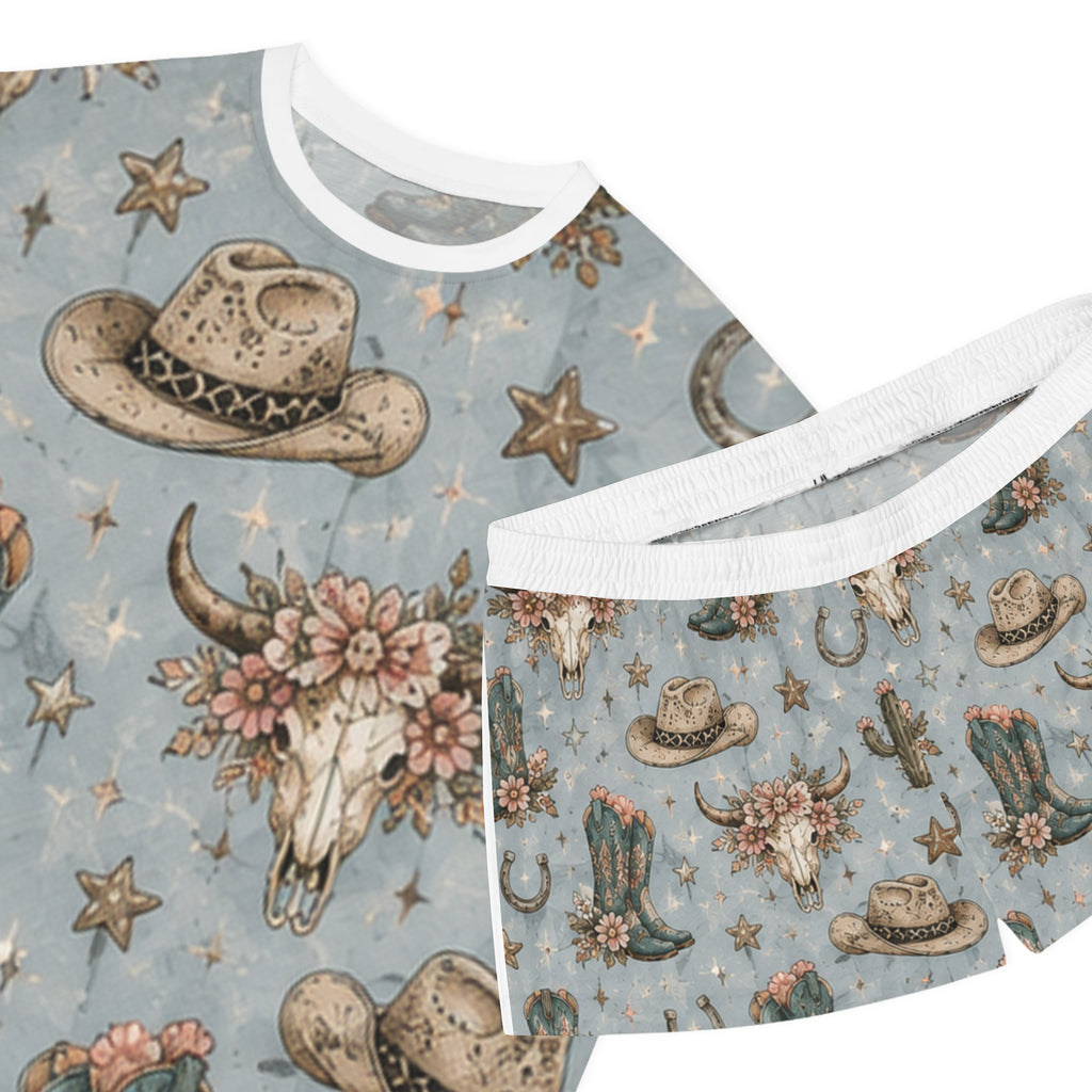 Cowgirl Western Floral Pajama Set