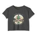 Women's Festival Crop Top — "Kind Heart, Fierce Mind" Cactus Graphic Crop Tee