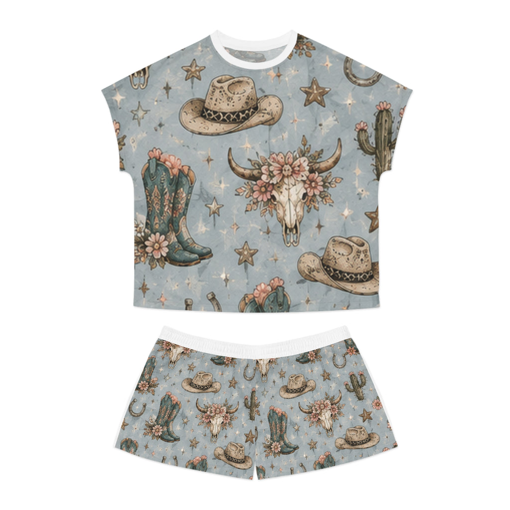 Cowgirl Western Floral Pajama Set