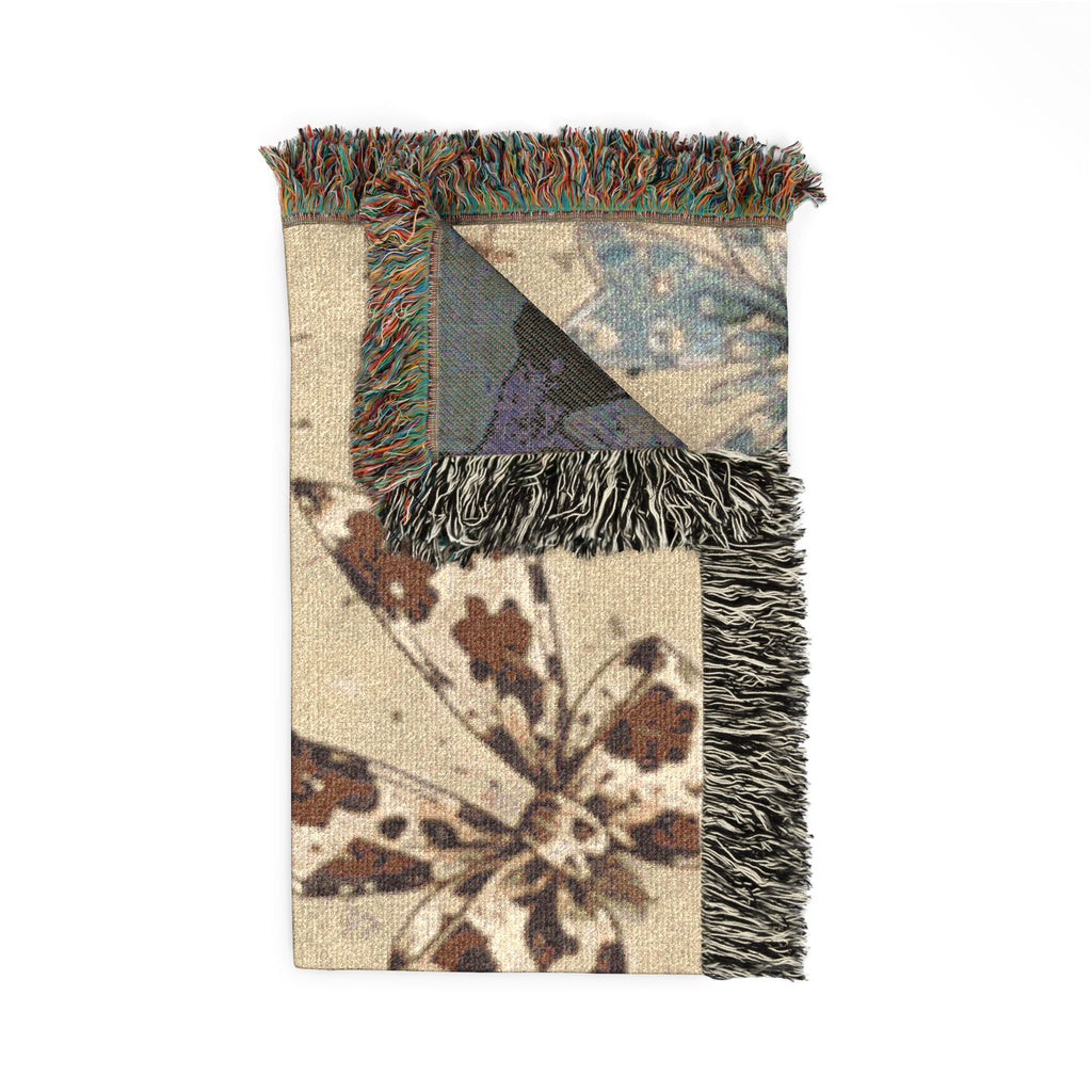 Woven Blanket - Decorative Bow Pattern Throw for Cozy Living, Gift-Ready Home Accent