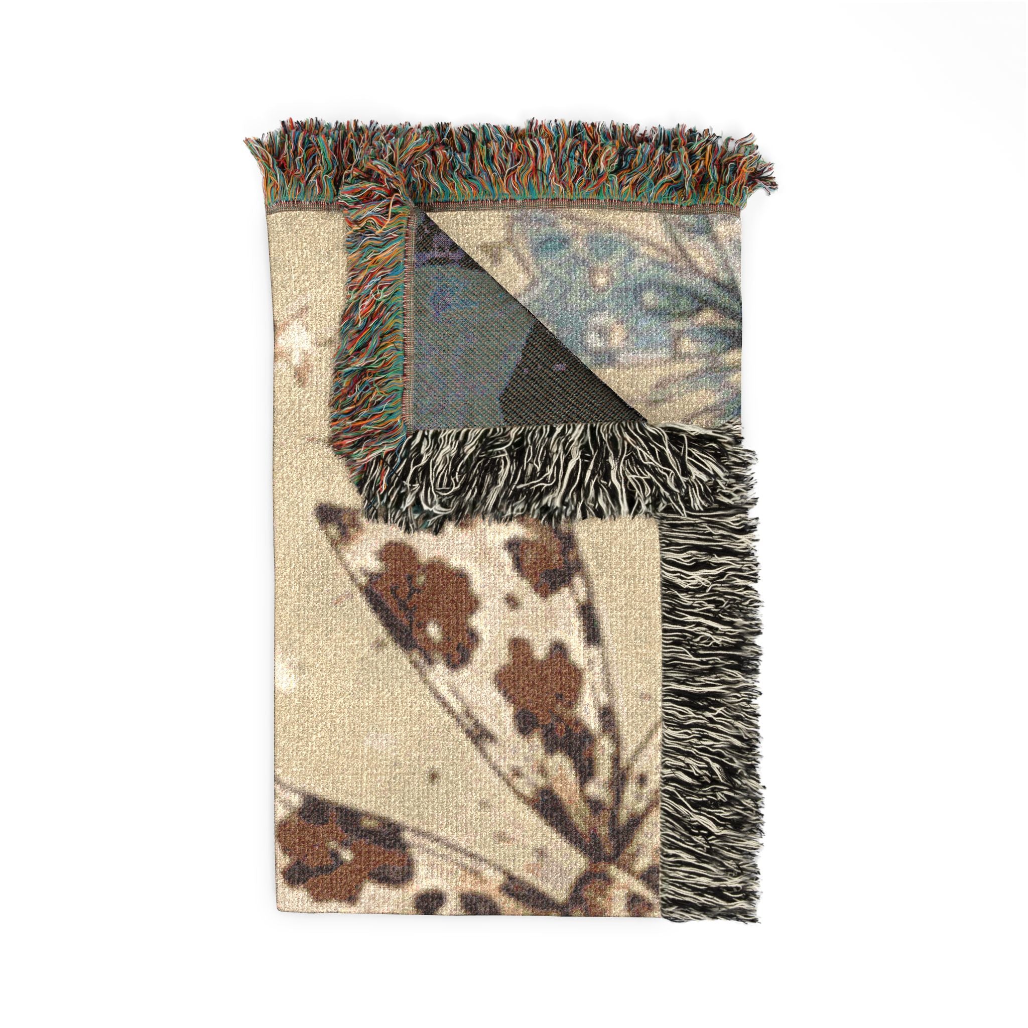 Woven Blanket - Decorative Bow Pattern Throw for Cozy Living, Gift-Ready Home Accent